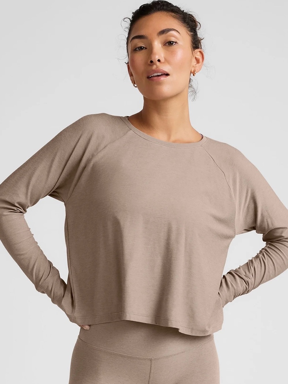 Beyond Yoga Featherweight Daydreamer Pullover Long Sleeve Athletic Shirt Small